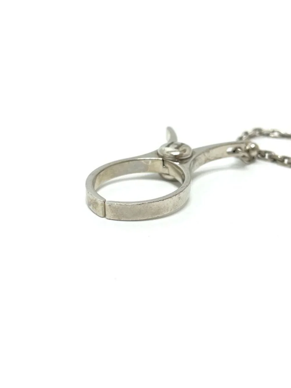 Hermes Glove Holder Metal Silver Gloves